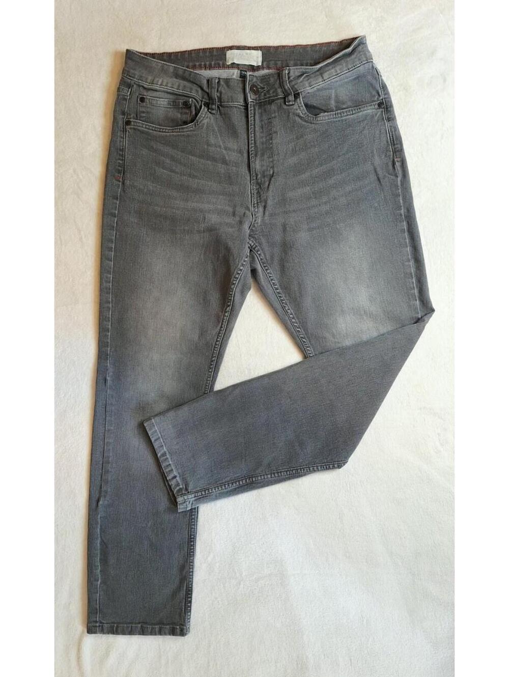 Jachs New York Men’s Jeans 33x30 Steel Gray Comfort Stretch Straight Fit J21C